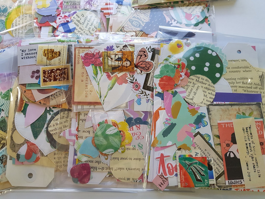 50 Pce Junk Journal Paper Pack Ephemera Pack Scrap Paper Collage Kit ...
