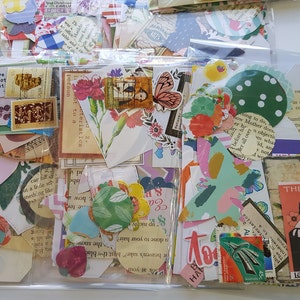 50 Pce Junk Journal Paper Pack Ephemera Pack Scrap Paper Collage Kit Art Journaling Paper Pack Scrapbooking Card Making Destash
