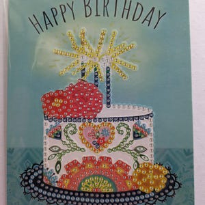 Crystal Art Baby-Elefant Bastelset – DIY Strass-Karte 18x18 Cm Mit Kristallen, Zauberstift & Umschlag