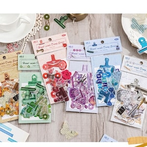 40 Journal Supply PET Stickers for Art Journals Bullet Journaling Scrapbook Supplies Junk Journaling Supplies