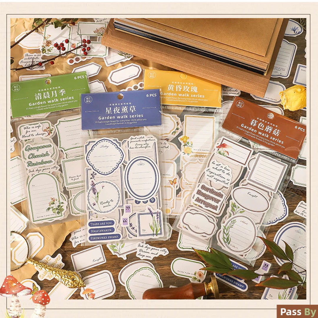 Vintage Botanical Specimen Stickers Scrapbooking Junk Journal Stickers ...