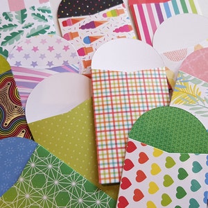 Mini Envelopes, Gift Card Envelopes, Junk Journals, Planners, Happy Mail, Collage, Party Favours, Scrapbooking, Card Making Pack 6