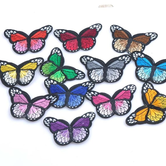 5PCS Butterfly Patches for Clothing Embroidered Patches on Clothes