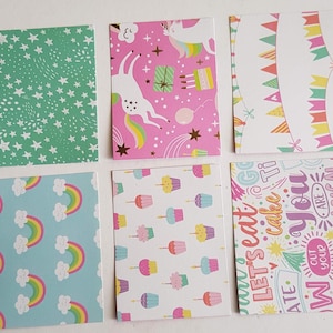 Journaling Cards 3 x 4 Journal Cards Planner Cards Pocket Letter Junk Journal Cards Scrapbooking Planner Accessory 6Pcs