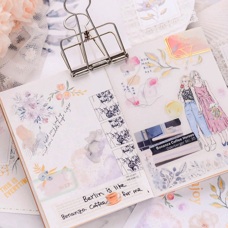 Gold Foil Rub on Transfer Sticker Sheets Rub on Stickers Junk Etsy