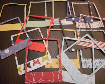 Frame Die Cut Embellishments Scrapbook Embellishments Cardsmaking Scrapbooking Project Life Junk Journals Happy Mail 12pcs