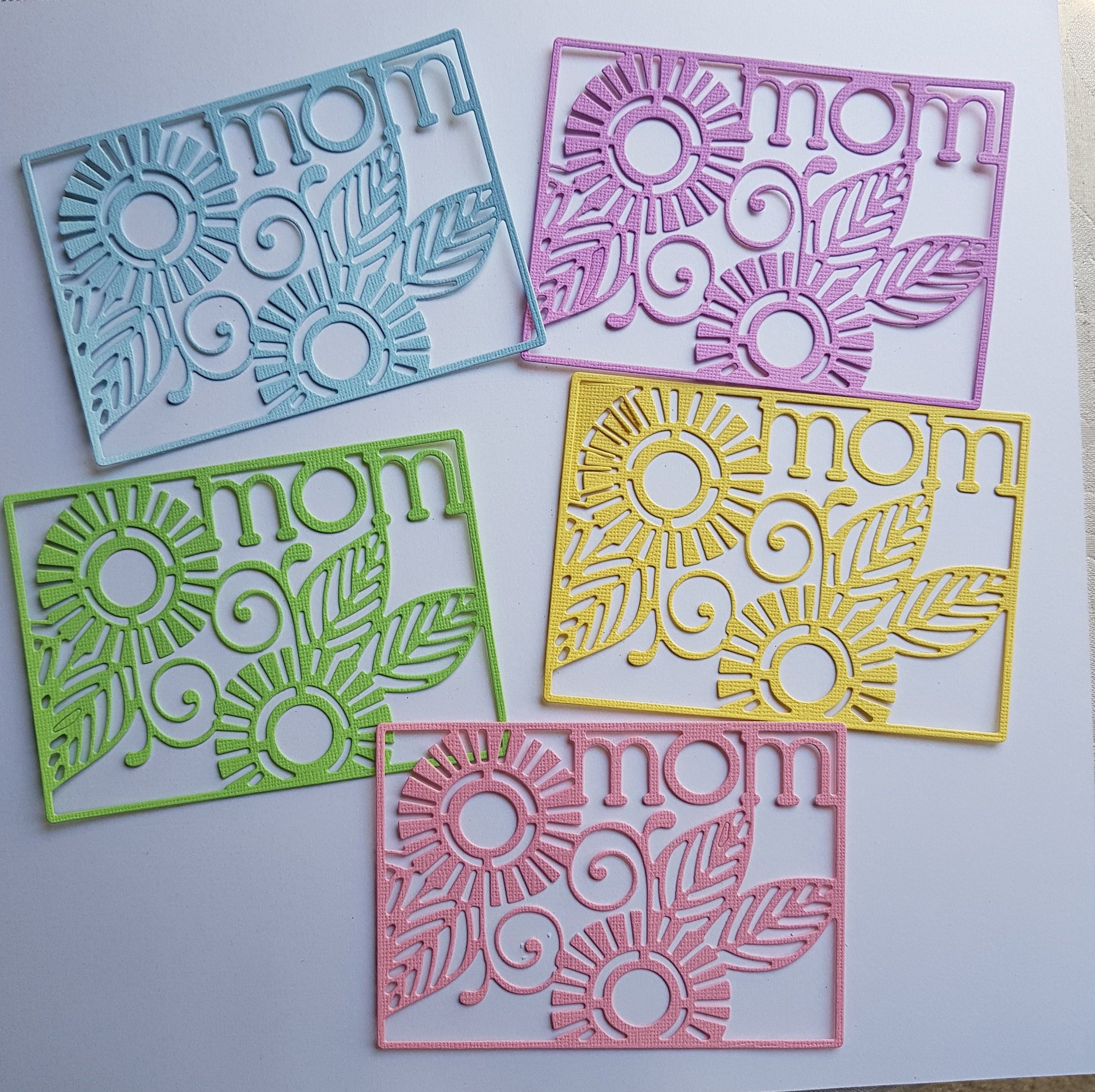 Mom Mothers Day Die Cut Frames Card Fronts Toppers Cards Etsy