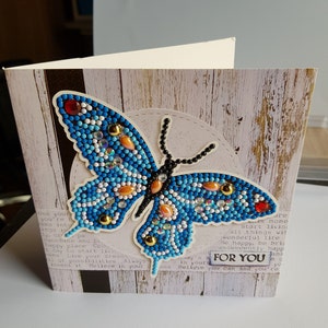 For You Card, Finished Diamond Painted Cards, Birthday Card, Note Cards, Greeting Card, Diamond Art Card, Gift Card,