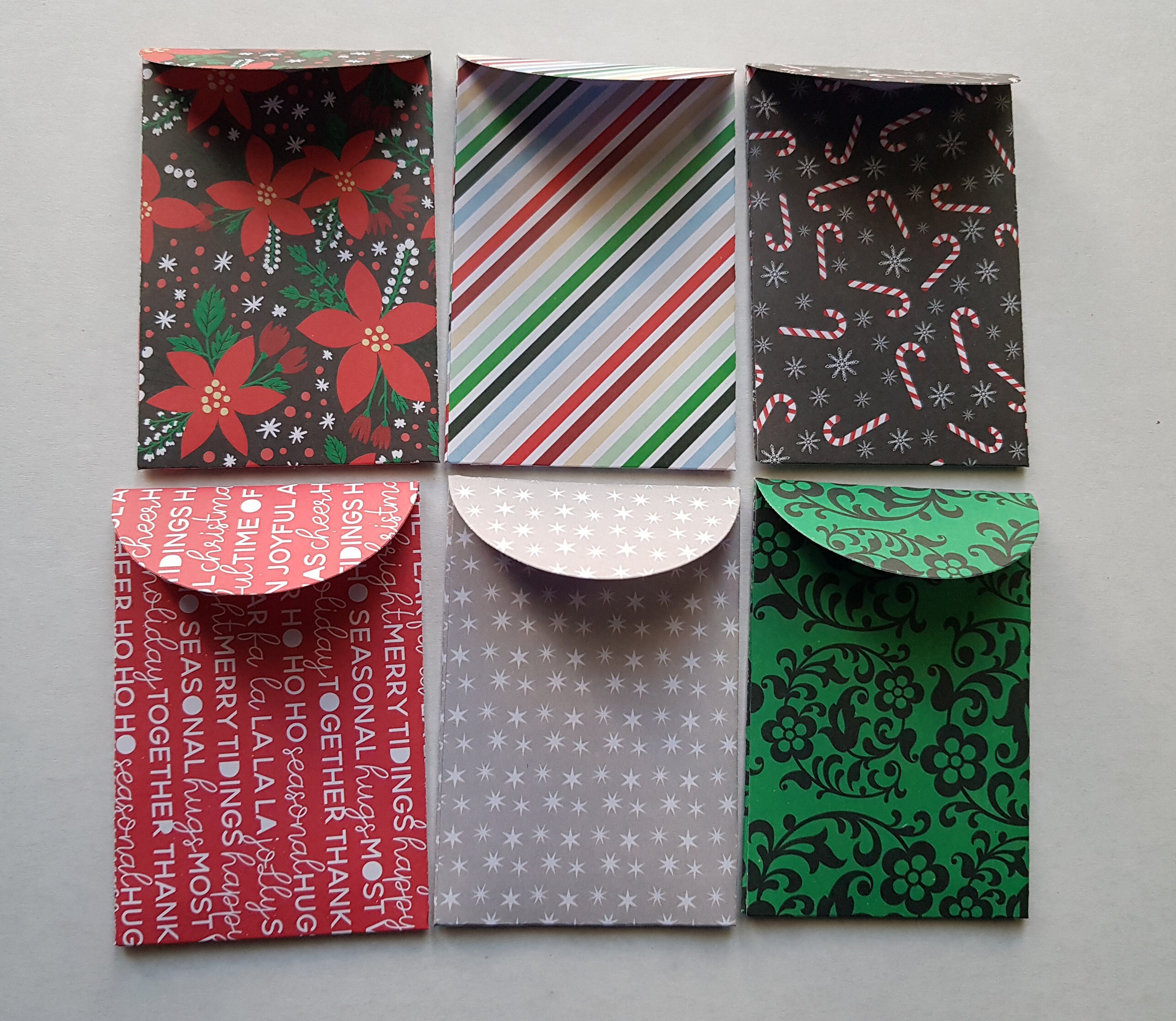 Christmas Mini Envelopes Gift Card Envelopes Journals Etsy 日本