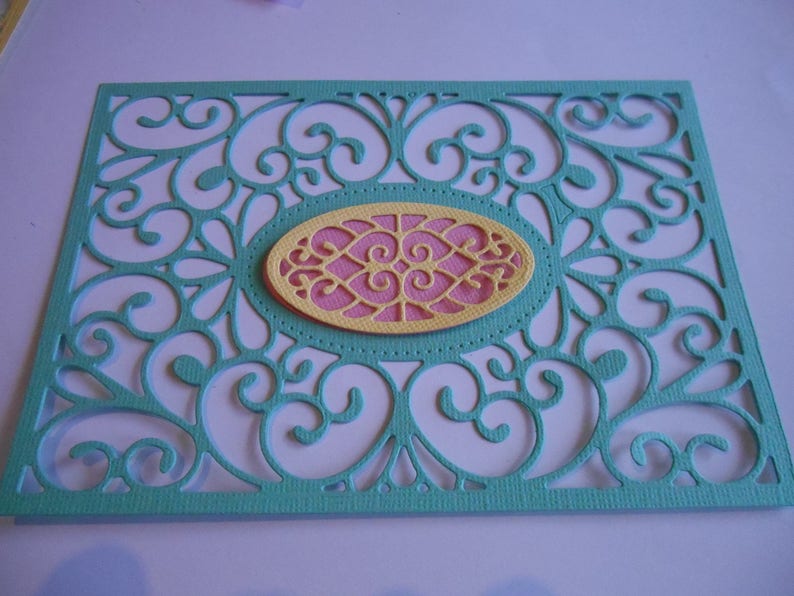 9 Piece Die Cut Frames Card Fronts Toppers Cards Etsy