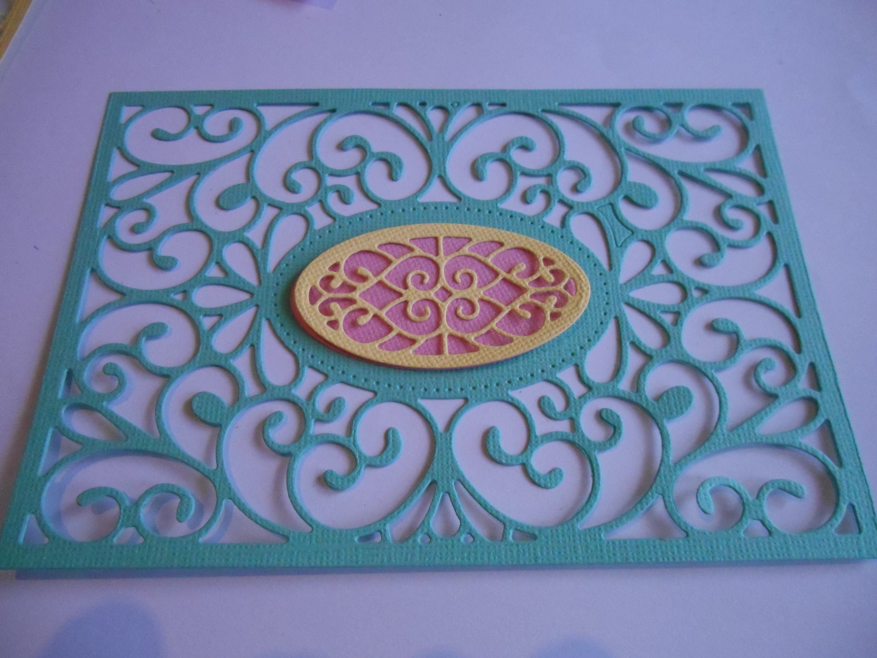 9 Piece Die Cut Frames Card Fronts Toppers Cards Etsy