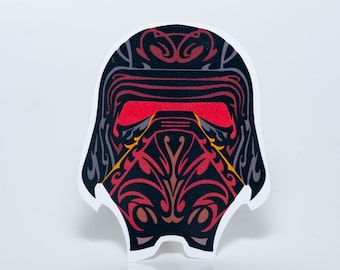 Señor Kylo Ren Helmet inspired Star Wars sticker