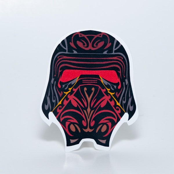 Kylo Ren Helmet Stickers - Etsy