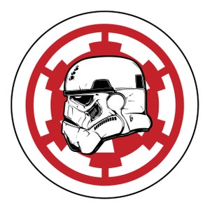 StarWars sticker Trooper Empire logo sticker great gift for sci nerds to use in your laptop water bottle or journal