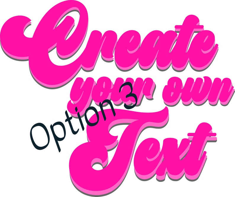 Create Your Own Text Svg File for Download Custom Message for Print on
