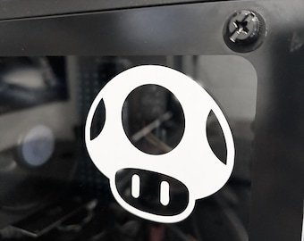 Super Mario Mushroom Vinyl Decal: Waterproof Gamer Sticker