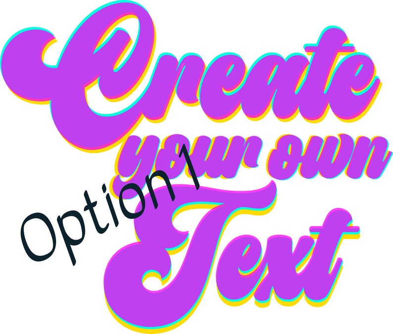 Create Your Own Text Svg File for Download Custom Message for Print on ...