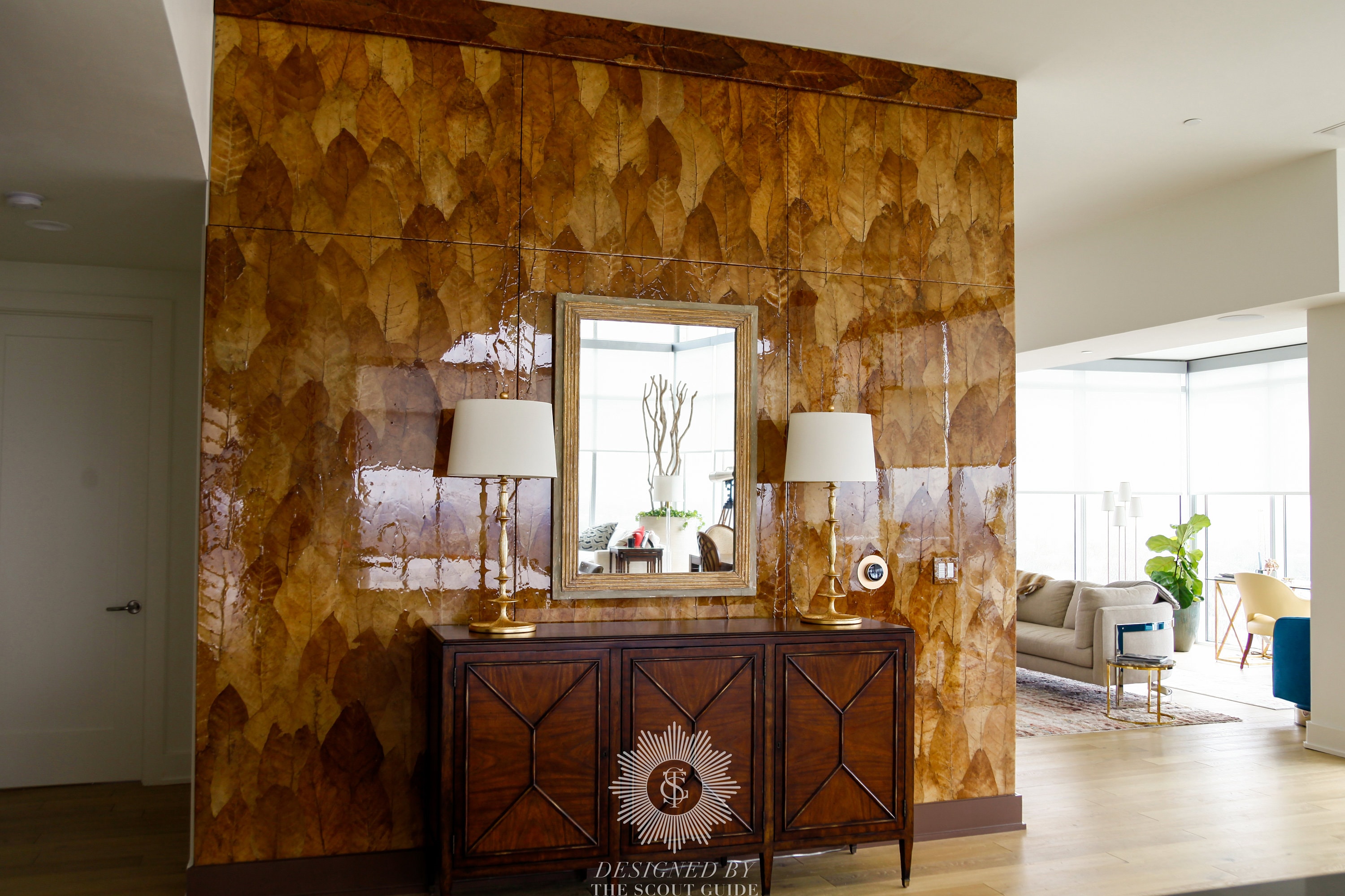 Custom Made Tobacco Leaf WALL PANELING