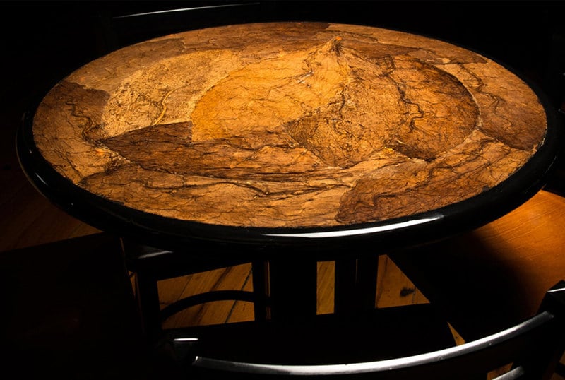 Hand-crafted Tobacco Leaf Table Top Available in 24