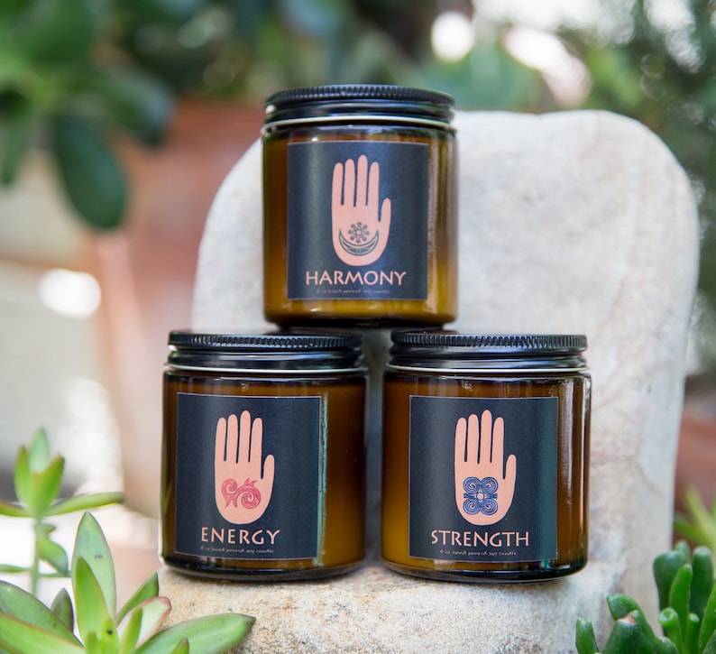 Yoga Candle Set Scented Soy Candle Organic Meditation Etsy