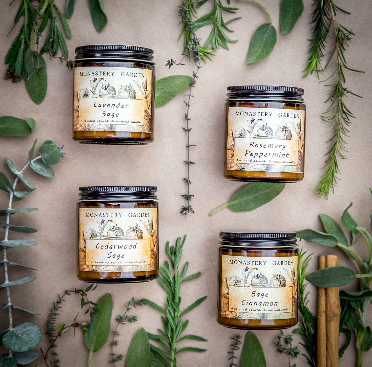Gift for Mom, Set of Three Hand Poured Scented Soy Candles, Natural Soy ...