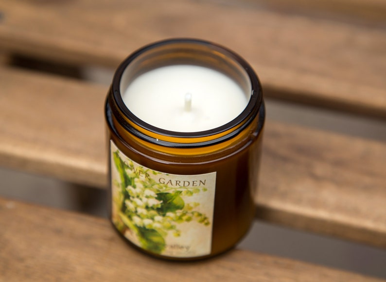 Scented Soy Candle LILY OF the VALLEY Birthday Gift Natural Etsy