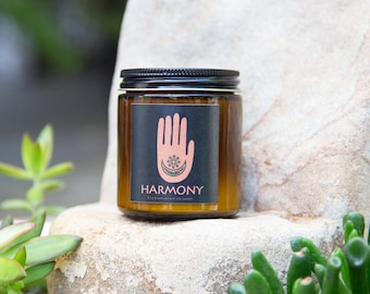 Scented Soy YOGA Candle, HARMONY, Organic Candles, Relax, Meditation Candle, Yoga lover, Kundalini