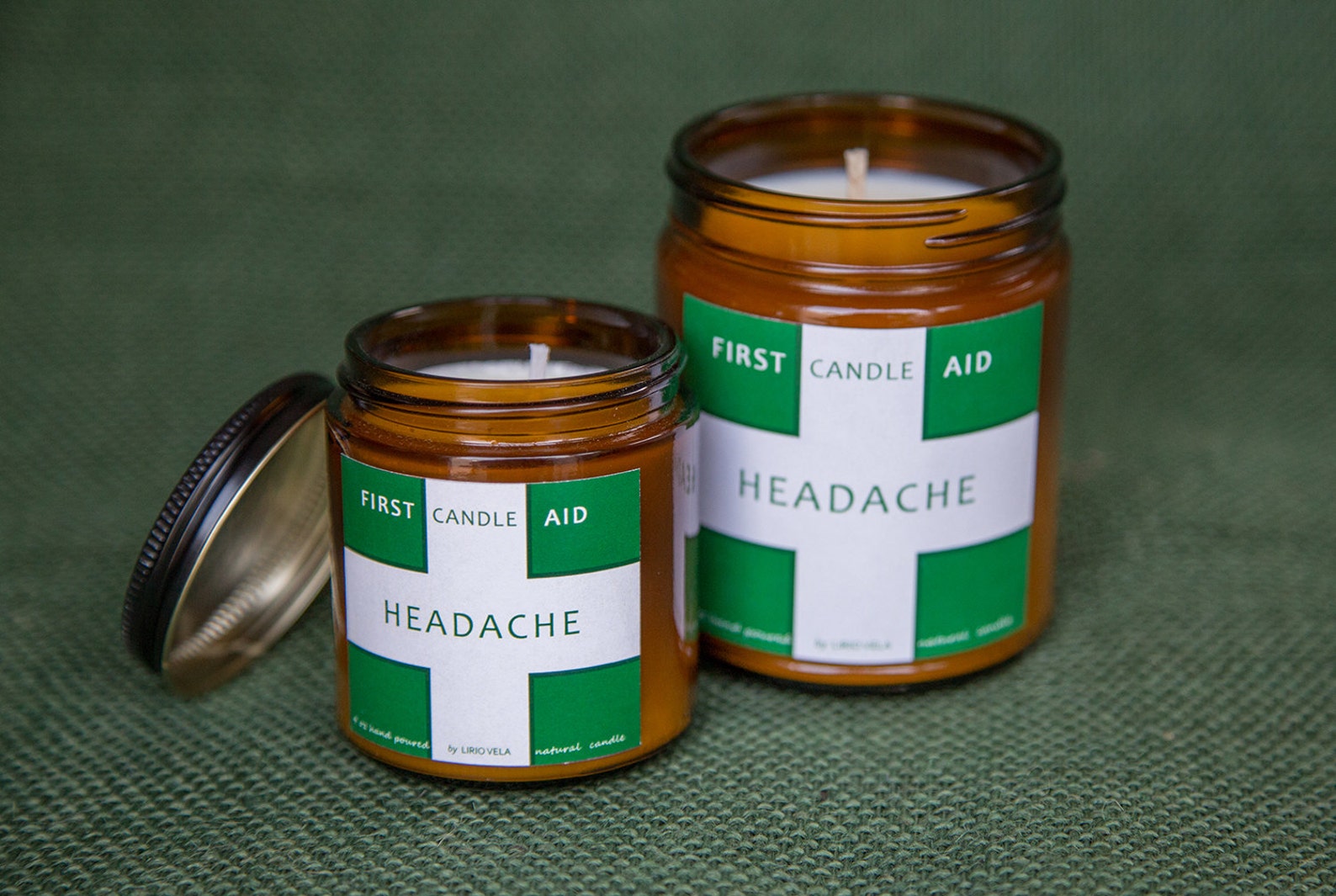 Scented Soy Candle Headache Relief Aromatherapy Essential Etsy