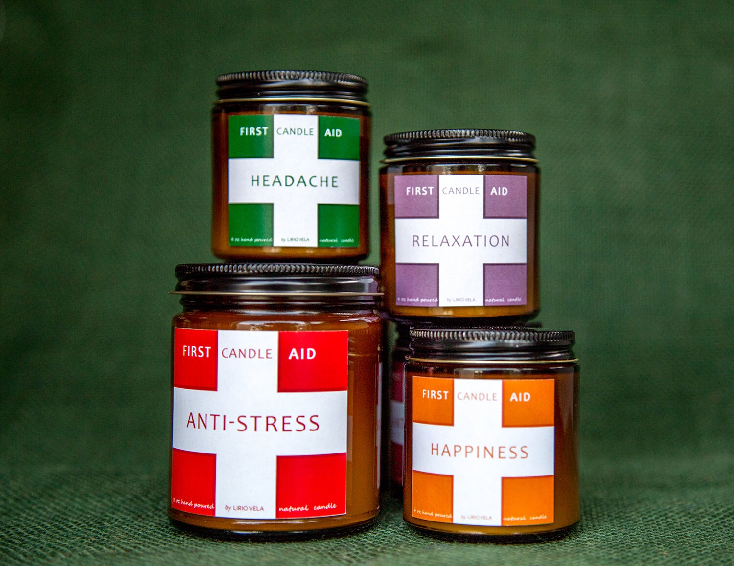 Scented Soy Candle Headache Relief Aromatherapy Essential Etsy