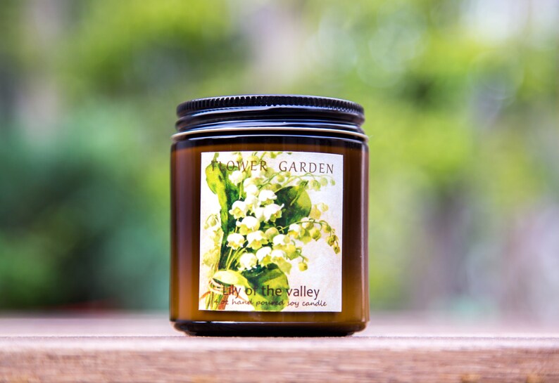 Scented Soy Candle LILY OF the VALLEY Birthday Gift Natural Etsy