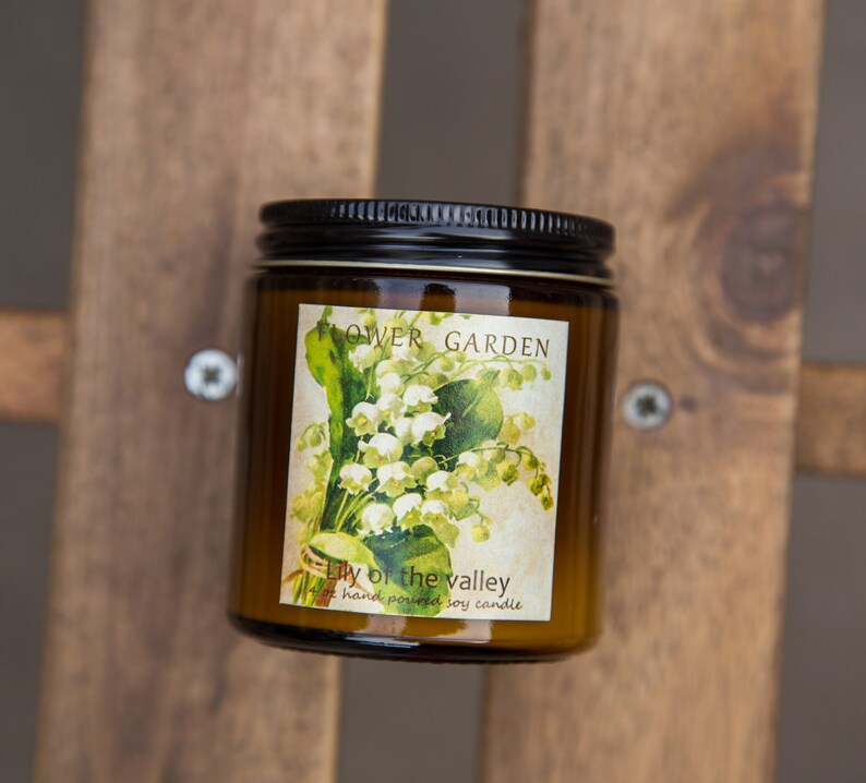 Scented Soy Candle LILY OF the VALLEY Birthday Gift Natural Etsy