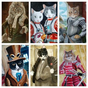 Custom Cat Portrait- Original Oil Painting on Canvas from your Photos
