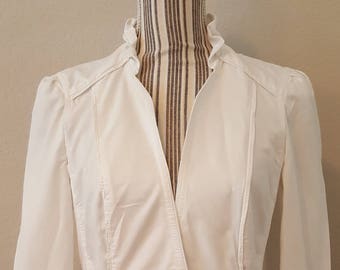 Vintage White Ruffle Jacket
