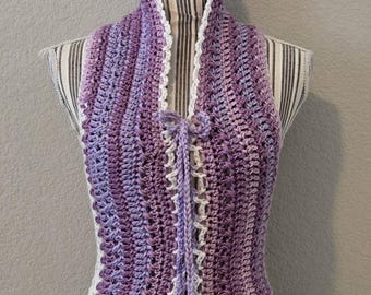 chaleco de crochet, chaleco, hecho a mano, hada, faer, OOAK, hada, duendecillo, elfo, ropa de festival, ropa de playa, bohemio, hippie, cottagecore, mori, orgullo