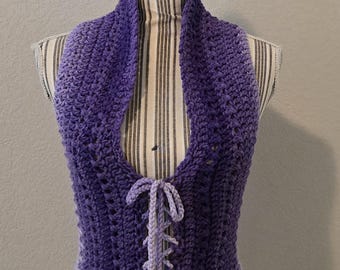 chaleco de crochet, chaleco, hecho a mano, hada, faer, OOAK, hada, duendecillo, elfo, ropa de festival, ropa de playa, boho, hippie, cottagecore, mori, orgullo