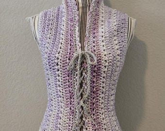 chaleco de crochet, chaleco, hecho a mano, hada, faer, OOAK, hada, duendecillo, elfo, ropa de festival, ropa de playa, bohemio, hippie, cottagecore, mori, orgullo