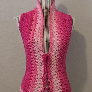 crochet vest, vest, handmade, fae, faer, OOAK, fairy, pixie, elven, festival wear, beach wear, boho, hippie, cottagecore, mori, pride