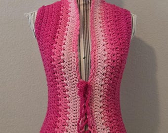 chaleco de crochet, chaleco, hecho a mano, hada, faer, OOAK, hada, duendecillo, elfo, ropa de festival, ropa de playa, bohemio, hippie, cottagecore, mori, orgullo