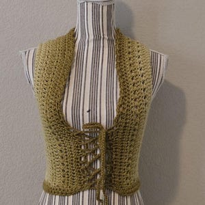 crochet vest, vest, handmade, fae, faer, OOAK, fairy, pixie, elven, festival wear, beach wear, boho, hippie, cottagecore, mori, pride