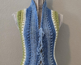chaleco de crochet, chaleco, hecho a mano, hada, faer, OOAK, hada, duendecillo, elfo, ropa de festival, ropa de playa, bohemio, hippie, cottagecore, mori, orgullo