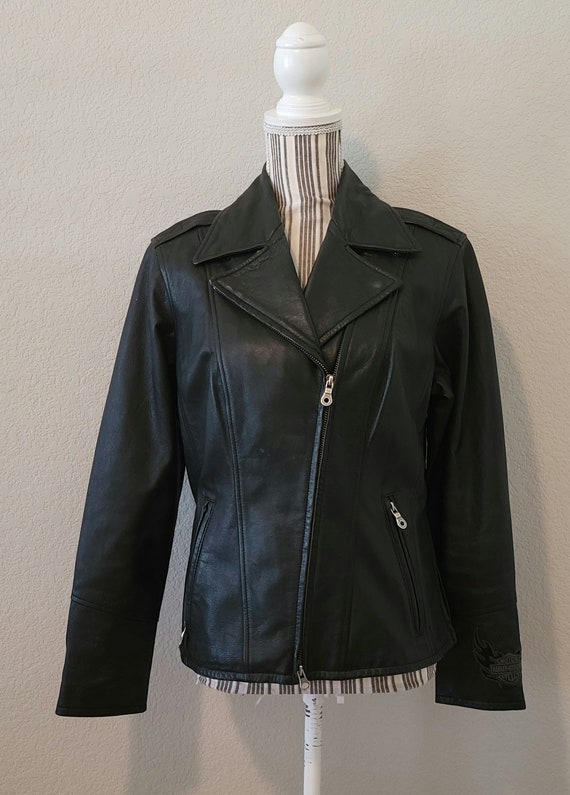 Leather jacket, coat, leather coat, Harley Davidso