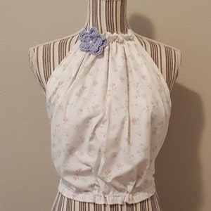 boho clothing, halter, crop top, bohemian clothing, hippie clothing, pride, pride clothing, LGBTQ, crochet