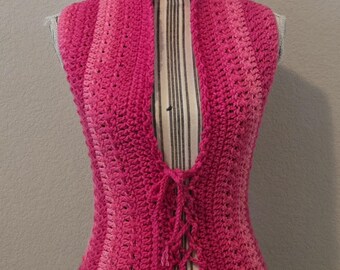 chaleco de crochet, chaleco, hecho a mano, hada, faer, OOAK, hada, duendecillo, elfo, ropa de festival, ropa de playa, bohemio, hippie, cottagecore, mori, orgullo
