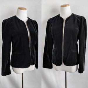 SALE *** Vintage Black Velvet Blazer by Cos Cob