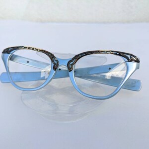 SALE Gorgeous Tura Blue Grey Aluminum Eyeglasses image 4