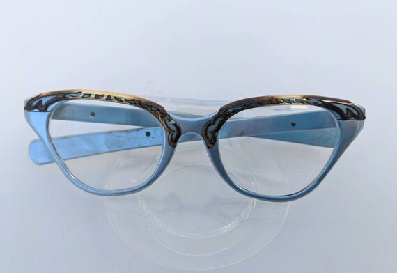 SALE *** Gorgeous Tura Blue Grey Aluminum Eyeglas… - image 9