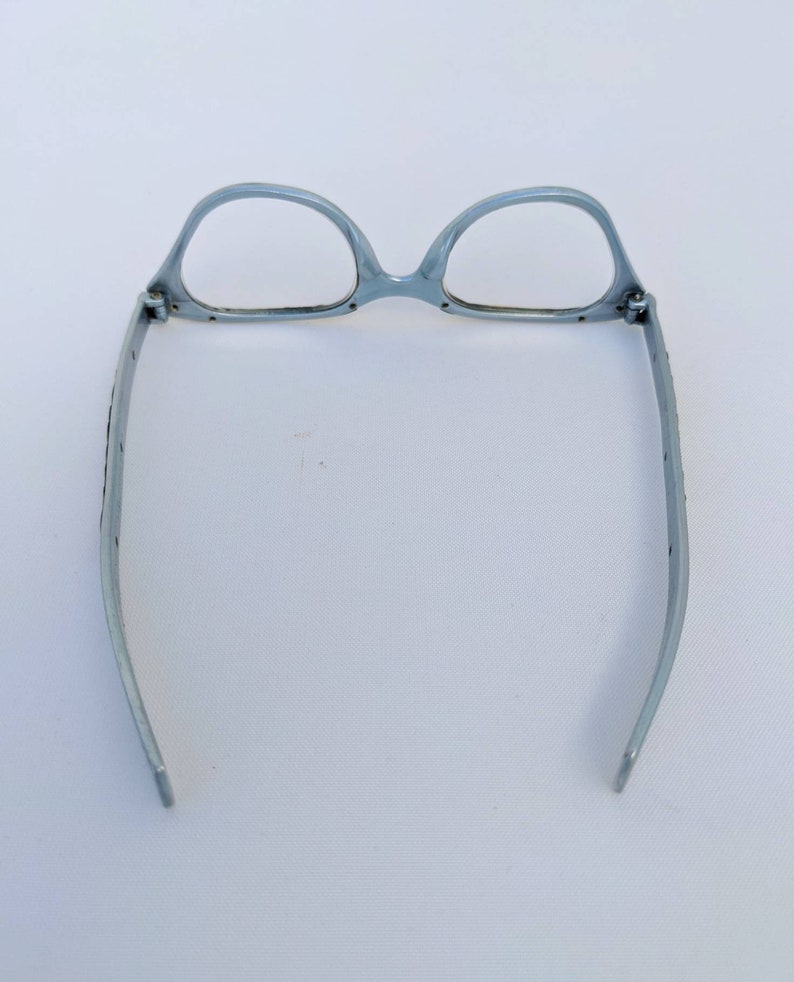 SALE Gorgeous Tura Blue Grey Aluminum Eyeglasses image 10