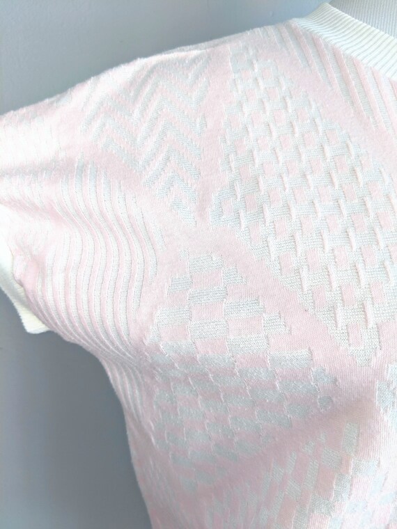 SALE *** Fab 80s does 50s Geometric Banded Top - image 6