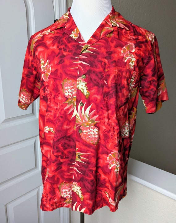 Kamehameha Pineapple Hawaiian Aloha Shirt - image 3