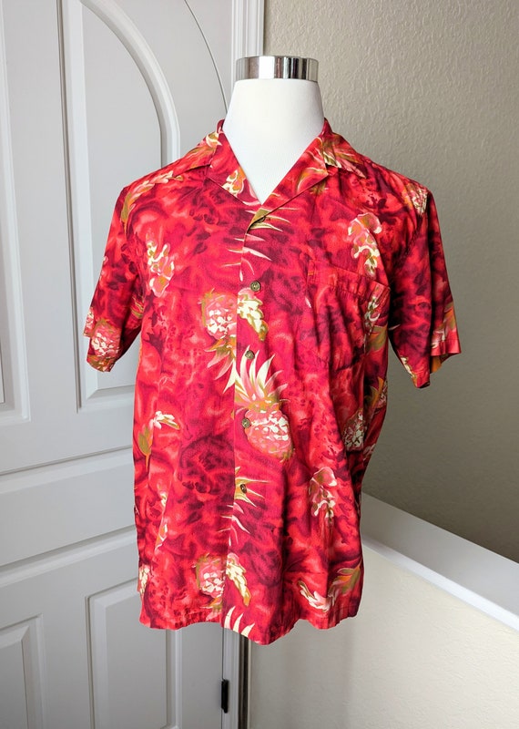 Kamehameha Pineapple Hawaiian Aloha Shirt - image 5